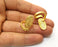 Knuckle Ring Gold Plated Brass Adjustable  SR297