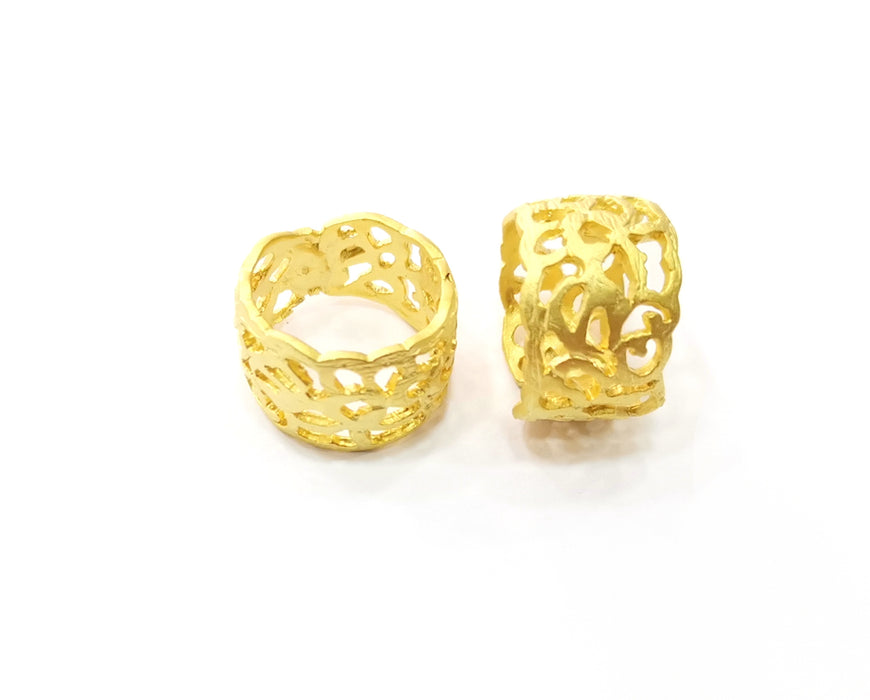 Knuckle Ring Gold Plated Brass 15mm Inner "US 4"  SR298