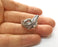 Crocodile Ring Antique Silver Plated Brass Adjustable SR413