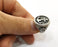 Nautical Ring Antique Silver Plated Brass Adjustable SR428
