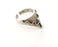 Ring Antique Silver Plated Brass Adjustable SR460