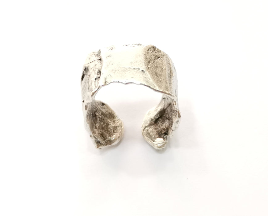 Ring Antique Silver Plated Brass Adjustable SR461