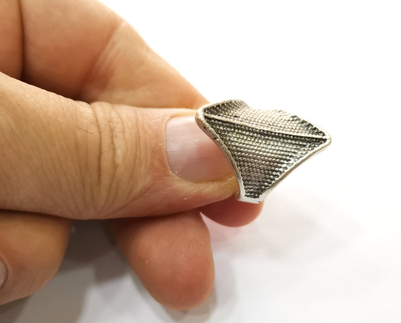 Ring Antique Silver Plated Brass Adjustable SR464