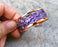 Purple Embossment Bracelet Raw Copper Adjustable SR533