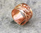 Golden Embossment Ring Raw Copper Adjustable SR540