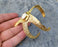 Starfish Bracelet with Real Pearl Gold Plated Brass Adjustable SR569