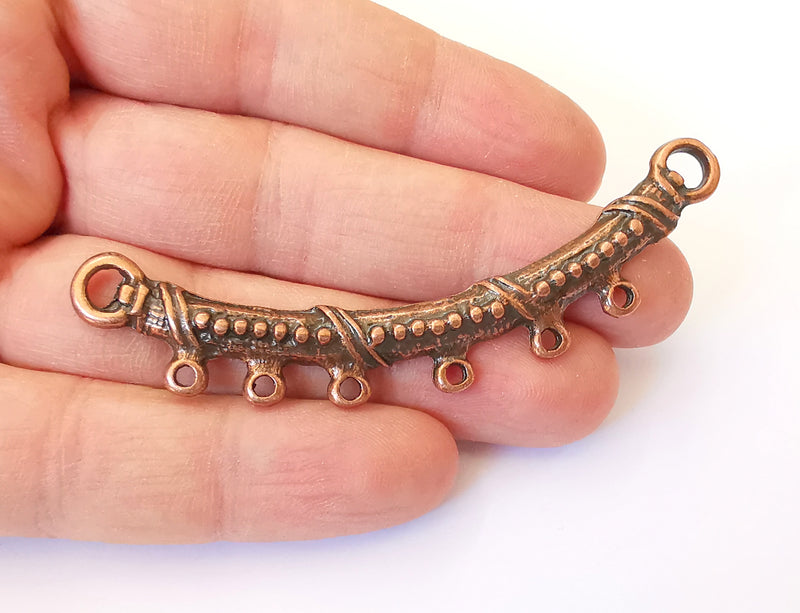Copper Collar Pendant Antique Copper Pendant Antique Copper Plated Metal ( 79x8 mm ) G11870