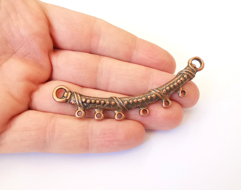 Copper Collar Pendant Antique Copper Pendant Antique Copper Plated Metal ( 79x8 mm ) G11870
