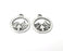 2 Mountain Charms Antique Silver Plated Metal (20mm) G10815