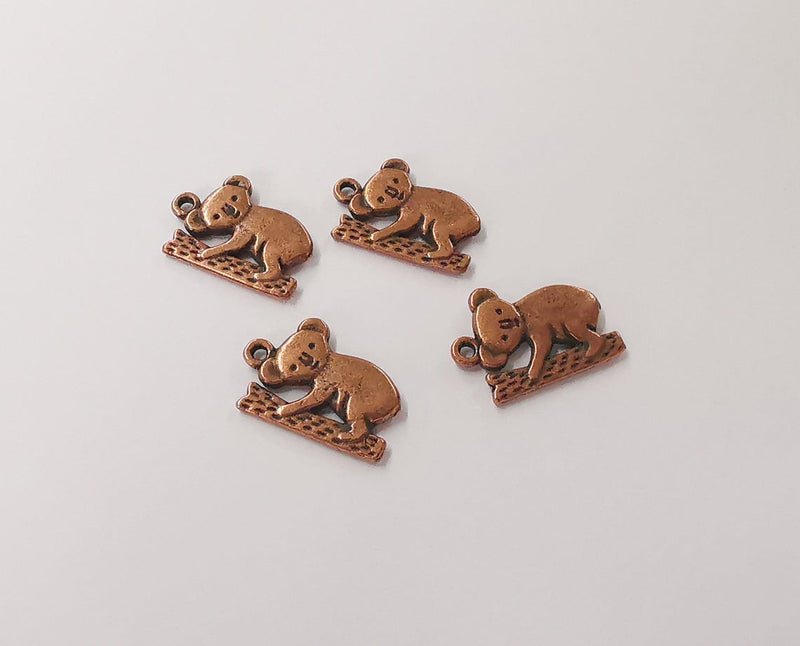 10 Koala charms Antique copper plated charms (19x14mm) G24173