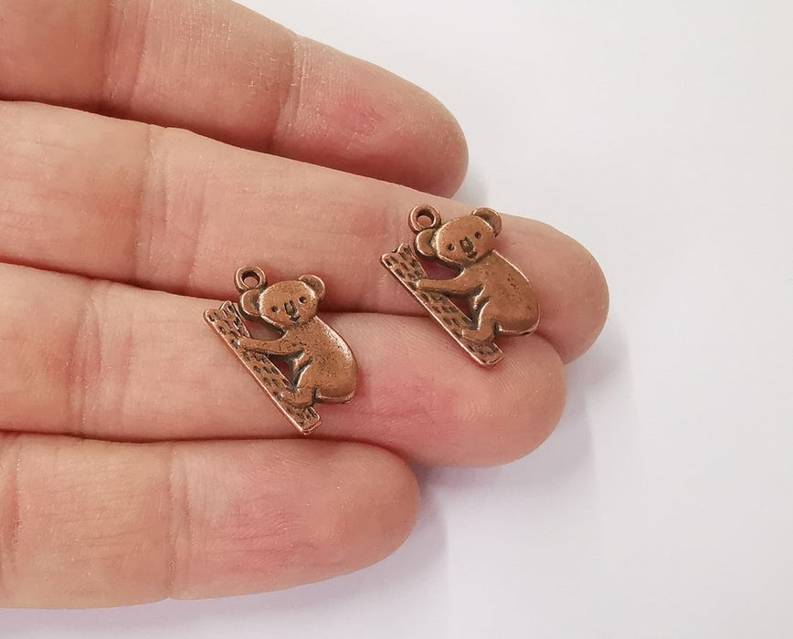 10 Koala charms Antique copper plated charms (19x14mm) G24173