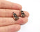 4 Children's shoes charms Antique copper plated charms (20x11mm) G24200
