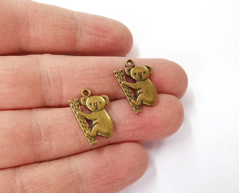 10 Koala charms Antique bronze plated charms (19x14mm) G24162