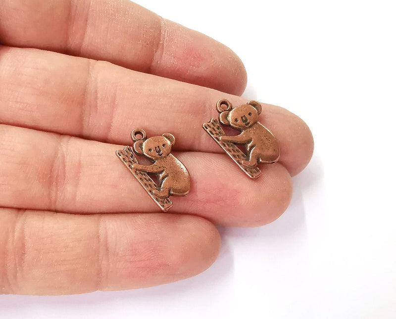 10 Koala charms Antique copper plated charms (19x14mm) G24173