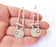 2 Dangle Charms Ethnic Tribal Rustic Charms Antique Silver Plated Charms (65x19mm) G24737