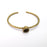 Bracelet Blank Cuff Bezel Resin Cuff inlay Blank Glass Cabochon Base Bezel Hammered Adjustable Antique Bronze Bracelet (10x8mm ) G29237