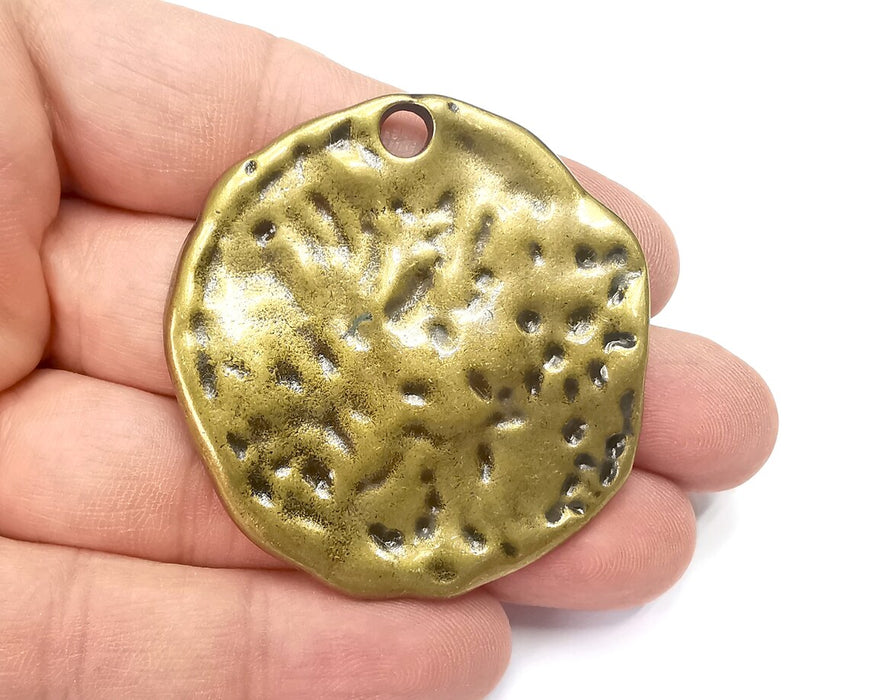 Organic Pendant, Antique Bronze Plated Pendant (52mm) G29225