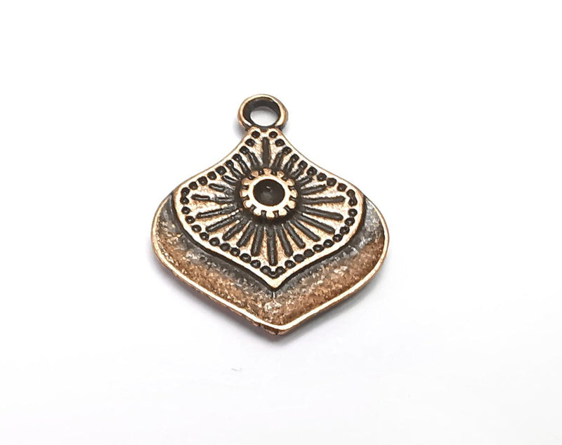 5 Ethnic Charms Antique Copper Plated Charms (20x17mm) G33468