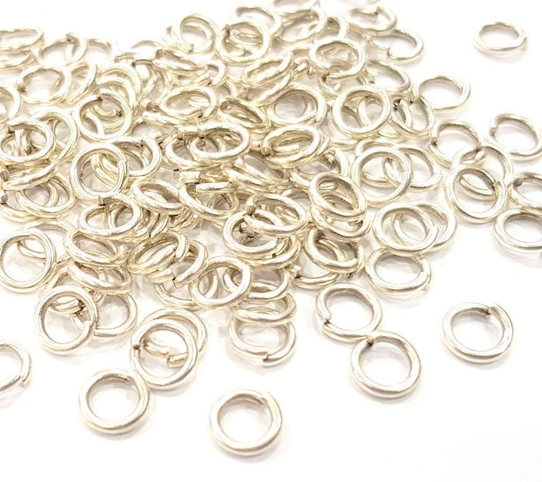 20 Silver Jumpring Antique Silver Plated Brass Strong jumpring ,Findings 20Pcs (7 mm)  G15540