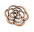 Rose Pendant Antique Copper Pendant Antique Copper Plated Metal ( 55 mm ) G17990