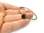 Bracelet Blank Cuff Bezel Resin Cuff inlay Blank Glass Cabochon Base Bezel Hammered Adjustable Antique Bronze Bracelet (10x8mm ) G16009