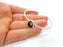 Bracelet Blank Cuff Bezel Resin Bezel inlay Blank Glass Cabochon Base Bezel Hammered Adjustable Antique Silver Bracelet (14x10mm ) G16010