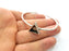 Bracelet Blank Cuff Bezel Resin Cuff inlay Blank Glass Cabochon Base Bezel Hammered Adjustable Antique Silver Bracelet (14x13mm ) G16029