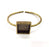 Bracelet Blank Cuff Bezel Resin inlay Blank Glass Cabochon Base Bezel Hammered Adjustable Antique Bronze Bracelet (20x20mm ) G16001