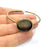 Bracelet Blank Cuff Bezel Resin Bangle inlay Blank Glass Cabochon Base Bezel Hammered Adjustable Antique Bronze Bracelet (22mm ) G16002