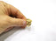 Raw Brass Ring Blank Bezel Settings Cabochon Base Mountings Adjustable Resin Blank (16mm blank ) G16911