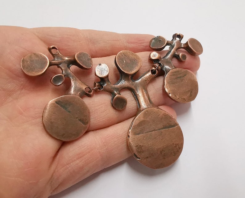 Copper Pendant Connector Set Antique Copper Plated Pendant (103x65mm) G25205