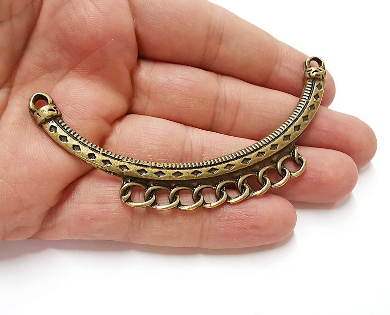 Antique Bronze Pendant Connector Antique Bronze Plated (93x37mm) G21694