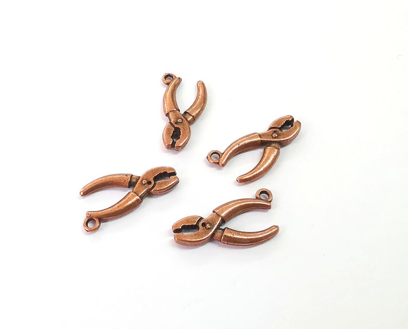 5 Pliers charms Antique copper plated charms (25x13mm) G24192