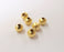 5 Round beads Gold plated beads (10mm) G24247