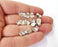10 Rondelle beads Antique silver plated beads (9x7mm) G24249