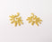 2 Sun Charms Gold Plated Charms (27x27mm) G24537