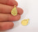 2 Gold Drop Pendant Blank Bezel Base Setting inlay Blank Earring Base Resin Blank Mountings Gold Plated ( 15x10mm drop blank) G24683