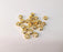 10 Hammered Rondelle Beads 24k Shiny Gold Rondelle Beads (9mm) G24707