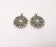 2 Silver Charms Antique Silver Plated Charms (28mm) G24627