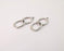 2 Circles Charms Antique Silver Plated Charms (42x17mm) G24638