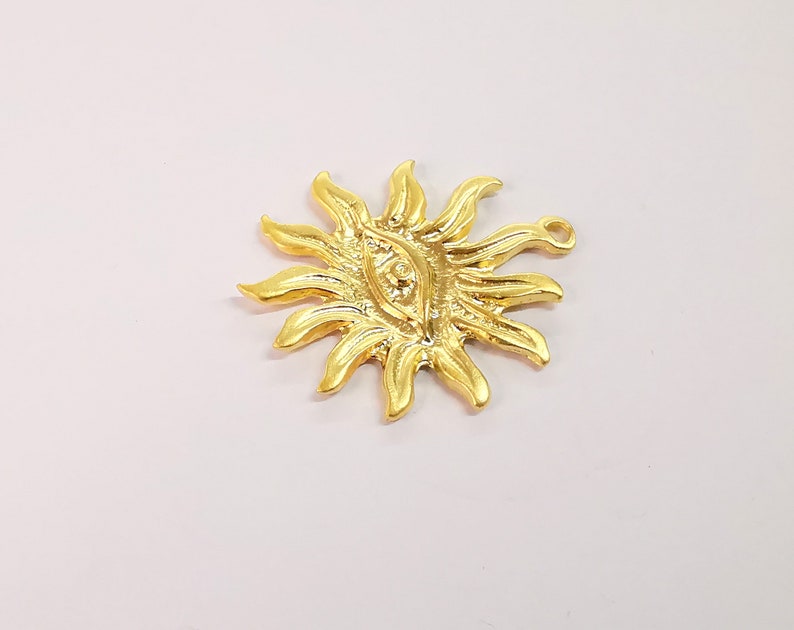 Sun Eye Charms Gold Plated Charms (49x42mm) G24665