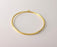 2 Round Circle Findings Pendant Gold plated pendant (66x62mm) G24690