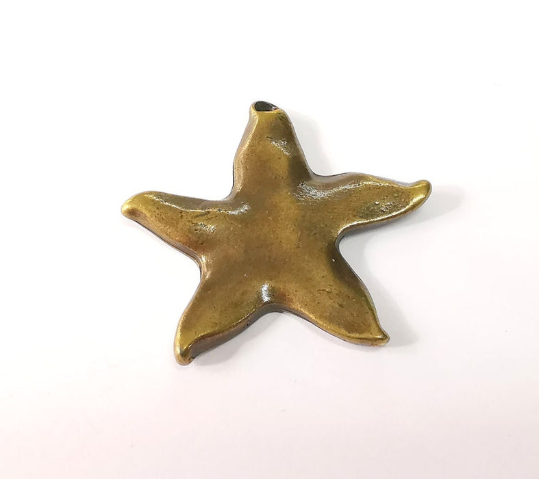Starfish Charms Antique Bronze Plated Charms (55x55mm) G24699