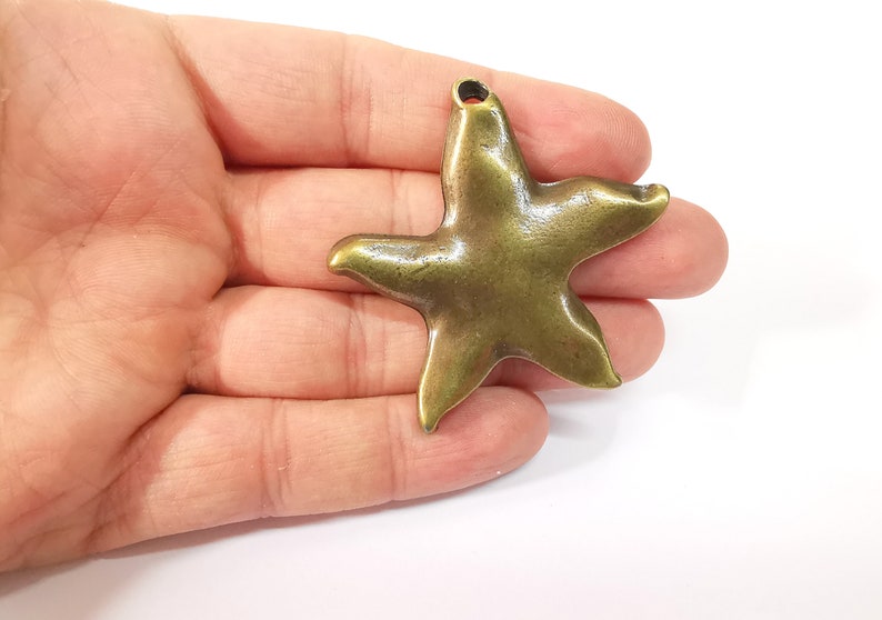 Starfish Charms Antique Bronze Plated Charms (55x55mm) G24699