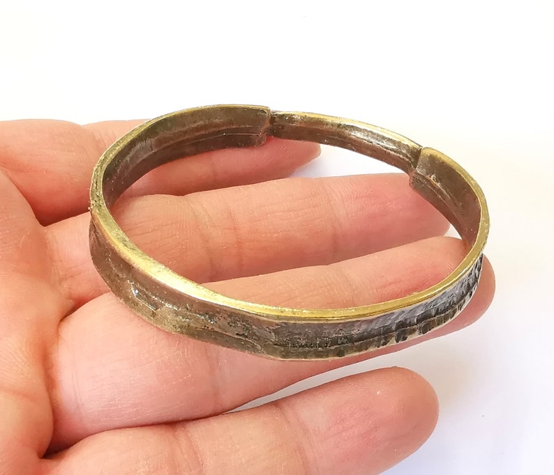 Large Circle Bracelet Connector Antique Bronze Plated (70mm) G24977