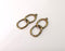 2 Circles Charms Antique Bronze Plated Charms (42x17mm) G24713
