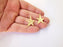 4 Star Charms Gold Plated Charms (30x22mm) G24725