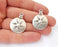 2 Round Dangle Charms Antique Silver Plated Charms (31x23mm) G24763