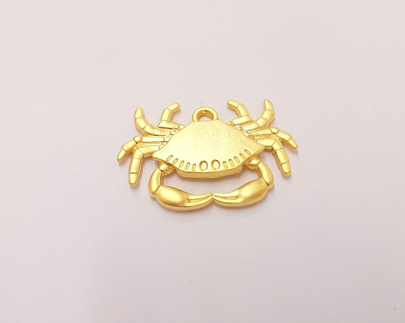 Crab Charms Gold Plated Charms (41x25mm) G24843