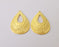 Drop Flower Charms Gold Plated Charms (42x28mm) G24881